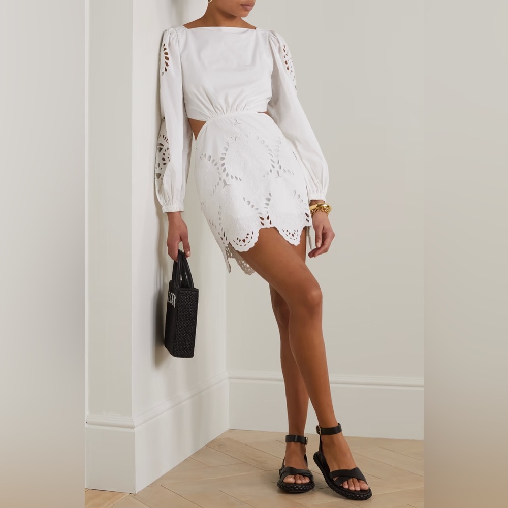 Johanna Ortiz
Lunar Relics Cut-Out Eyelet Minidress
